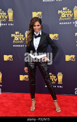 Santa Monica, Californa, USA, . June 16, 2018: Farrah Abraham at the 2018 MTV Movie & TV Awards at the Barker Hanger, Santa Monica Airport. Picture: Sarah Stewart Credit: Sarah Stewart/Alamy Live News Stock Photo