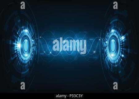 Various types of audio technologies. Stock Vector
