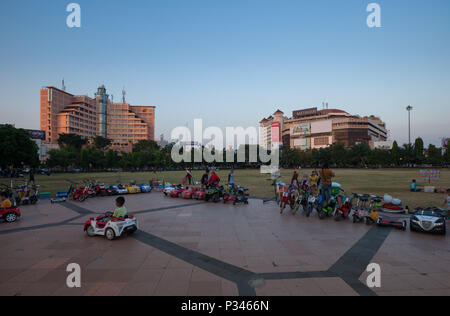 View of Simpang Lima square, Semarang, Indonesia Stock Photo