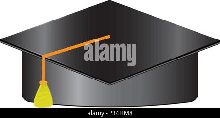 bachelor hat isolated on white background vector illustration Stock Vector