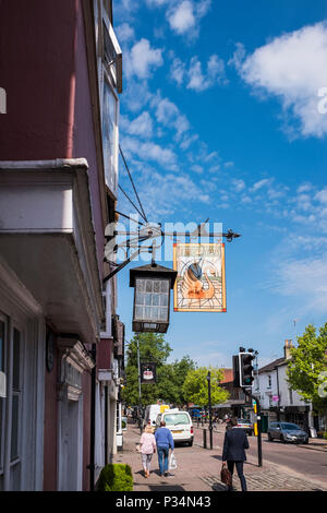 Berkhamsted is a small historic market town in the Chilterns, Hertfordshire, England, U.K. Stock Photo