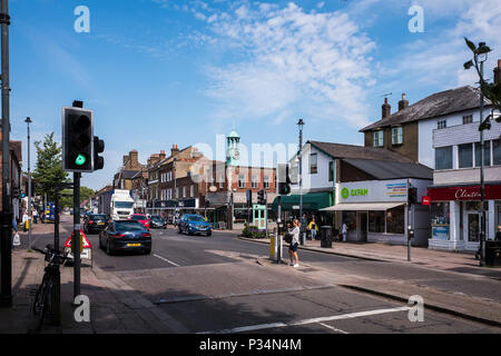 Berkhamsted town centre high street Hertfordshire, England, United ...