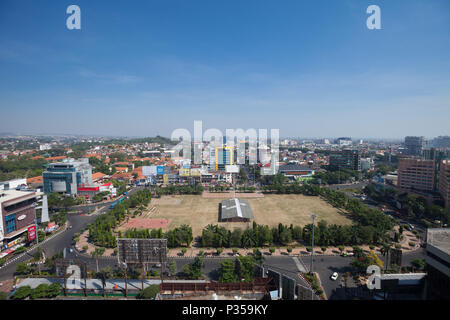 View of Simpang Lima square, Semarang, Indonesia Stock Photo