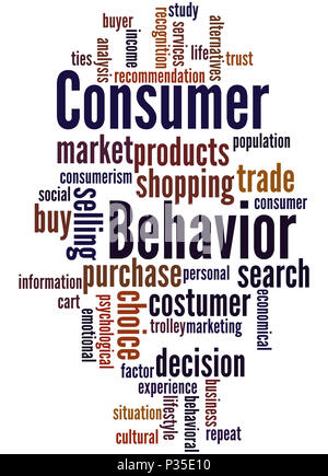 Personal shopper word cloud Stock Illustration