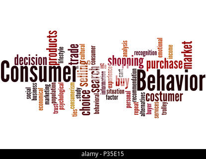 Personal shopper word cloud Stock Illustration