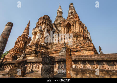 Wat Mahathat, Sukhothai Historical Park, Thailand Stock Photo