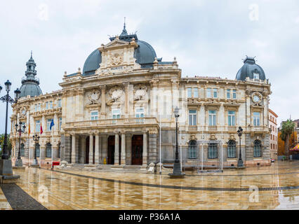 Cartagena's City Hall, Town hall, Palacio Consistorial, modernist architecture, Cartagena, Murcia, Spain Stock Photo