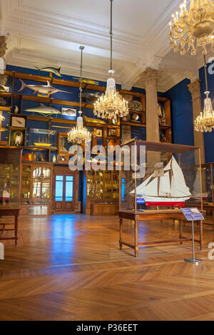 Monaco, Oceanographic Museum (Musee oceanographique) interior Stock Photo