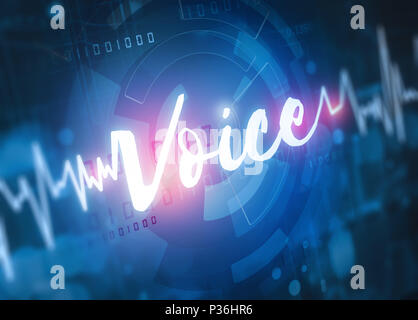 voice recognition technology Stock Photo