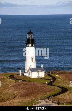 OR02491-00...OREGON - Yaquina Head Lighthouse in Oregon Outstanding Natural Area in Yaquina Head State Park. Stock Photo