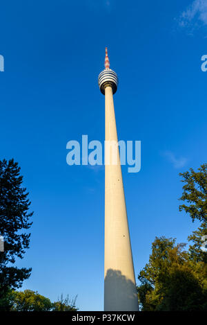 TV Tower in Stuttgart, Germany - First TV Tower of the world Stock Photo