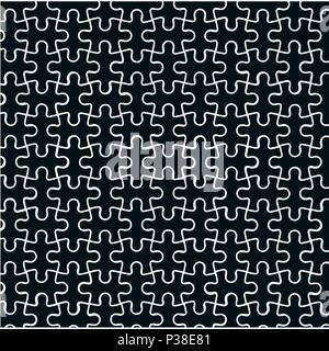 Black background from puzzles. Vector illustration of a dark background. Stock Vector
