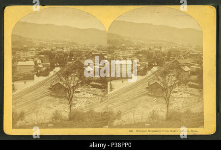 141 Hoosac Mountain from North Adams, Mass, by Kilburn, B. W. (Benjamin West), 1827-1909 Stock Photo
