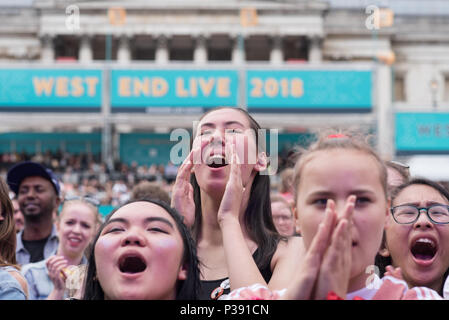 London, UK. 17th Jun, 2018. Eugenius! on stage at West End Live on June 17 2018  in Trafalgar Square, London. Credit: See Li/Alamy Live News Stock Photo