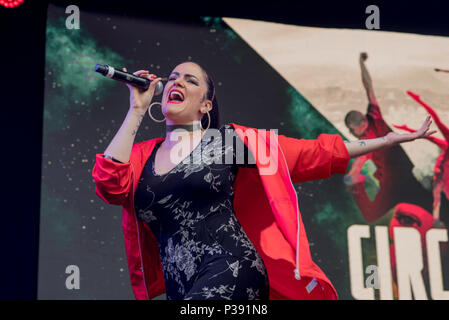 London, UK. 17th Jun, 2018. Circolombia on stage at West End Live on June 17 2018  in Trafalgar Square, London. Credit: See Li/Alamy Live News Stock Photo