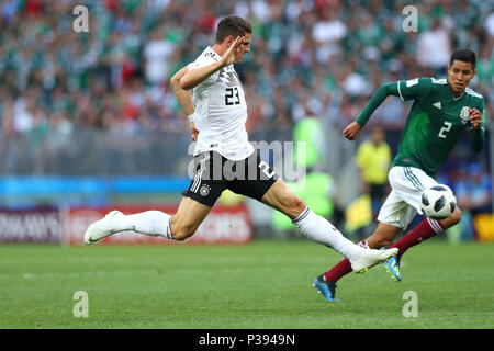 Moscow, Russia. 17th June, 2018. Mario Gomez (GER) Football/Soccer : FIFA World Cup Russia 2018 Group F match between Germany 0-1 Mexico at Luzhniki Stadium in Moscow, Russia . Credit: Yohei Osada/AFLO SPORT/Alamy Live News Stock Photo