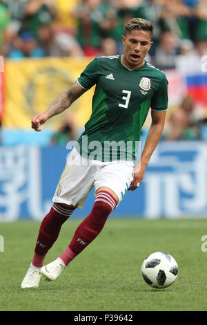 Carlos Salcedo MEXICO GERMANY V MEXICO, 2018 FIFA WORLD CUP RUSSIA 17 June 2018 GBC8327 Germany v Mexico 2018 FIFA World Cup Russia STRICTLY EDITORIAL USE ONLY. If The Player/Players Depicted In This Image Is/Are Playing For An English Club Or The England National Team. Then This Image May Only Be Used For Editorial Purposes. No Commercial Use. The Following Usages Are Also Restricted EVEN IF IN AN EDITORIAL CONTEXT: Use in conjuction with, or part of, any unauthorized audio, video, data, fixture lists, club/league logos, Betting, Games or any 'live' services. Also Restri Stock Photo