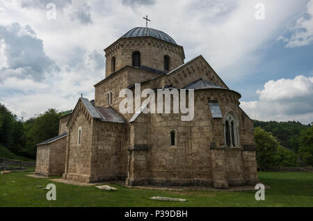 Orthodox monastery Gradac in Serbia. Gradac Monastery is located in Golija tourist region, and near the tourist center Kopaonik. Stock Photo