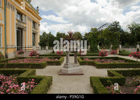 royal gardens in Wilanow, Warsaw Stock Photo