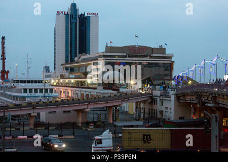 Odessa, Ukraine, view of the ferry in the harbor Stock Photo