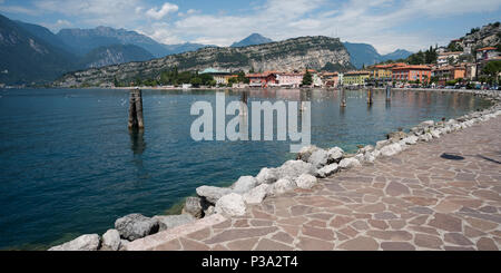 Torbole, Italy, waterfront of Torbole Stock Photo