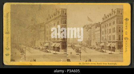164 La Salle Street, south from Randolph, by Carbutt, John, 1832-1905 2 Stock Photo