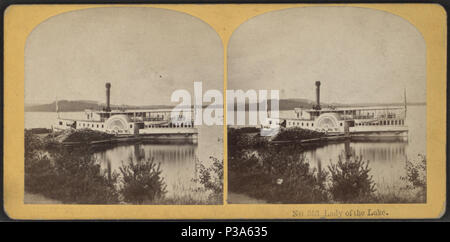 . Lady of the Lake. Alternate Title: Steamer 'Lady' .  Coverage: [1860?-1895?]. Source Imprint: [1860?-1895?]. Digital item published 6-14-2006; updated 2-11-2009. 164 Lady of the Lake, by Kilburn Brothers Stock Photo