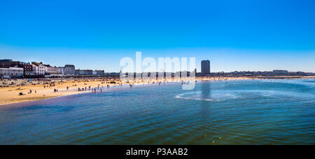 Panoramic view of Margate beach, UK Stock Photo