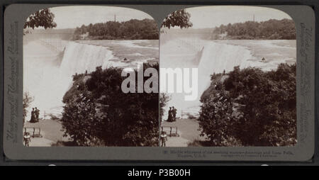 184 Marble whiteness of the seething waters, American and Luna Falls, Niagara, U.S.A, by Underwood &amp; Underwood 2 Stock Photo