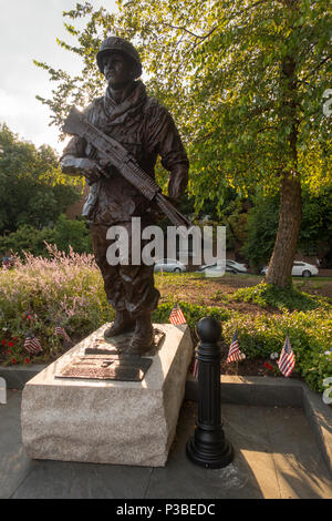 statue of corporal Michael J Crescenz Philadelphia PA Stock Photo
