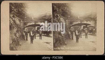 22 Arch over 66th Street, Central Park, N.Y, by Chase, W. M. (William M.), ca. 1818-1901 Stock Photo