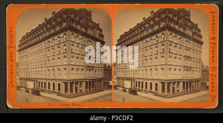 . Palmer House. Alternate Title: Chicago and vicinity. 7.  Coverage: 1865?-1925?. Source Imprint: 1865?-1925?. Digital item published 3-9-2006; updated 2-12-2009. 228 Palmer House, by Lovejoy &amp; Foster Stock Photo