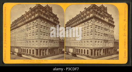 . Palmer House. Alternate Title: Chicago before the Great Fire.  Coverage: 1865?-1925?. Source Imprint: 1865?-1925?. Digital item published 3-9-2006; updated 2-12-2009. 228 Palmer House, by Zimmerman, Charles A., 1844-1909 Stock Photo