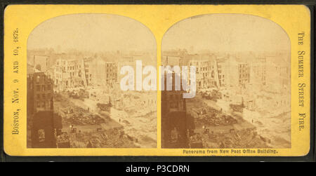 . Panorama from new Post Office building.  Coverage: 1872. Source Imprint: 1872.. Digital item published 9-30-2005; updated 2-13-2009. 229 Panorama from new Post Office building, from Robert N. Dennis collection of stereoscopic views 2 Stock Photo