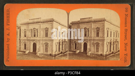 232 Peabody Institute. Baltimore, from Robert N. Dennis collection of stereoscopic views 2 Stock Photo