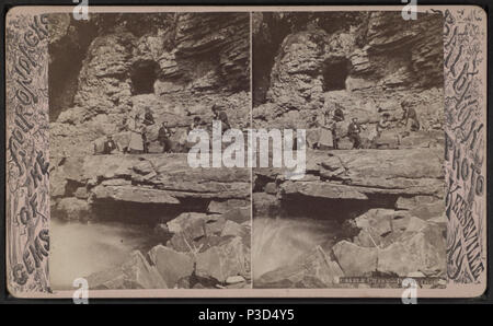 26 Ausable Chasm. Devil's Oven, by G. W. Baldwin Stock Photo