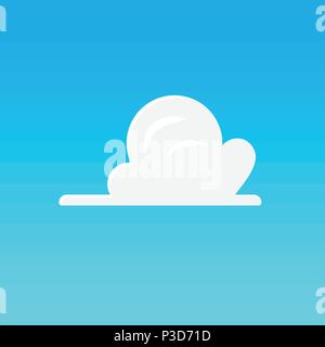 Cloud vector illustration on blue sky Stock Vector