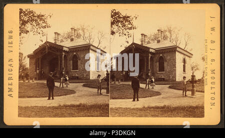 267 Sedgeley Guard House, Fairmount Park, from Robert N. Dennis collection of stereoscopic views 2 Stock Photo