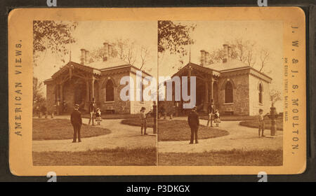 267 Sedgeley Guard House, Fairmount Park, from Robert N. Dennis collection of stereoscopic views Stock Photo