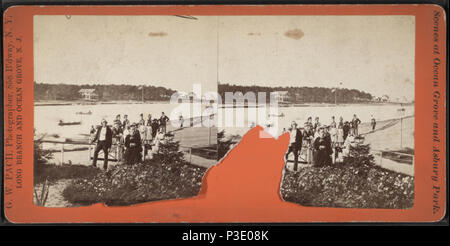 271 Sightseers at Lake Wesley, by Pach, G. W. (Gustavus W.), 1845-1904 Stock Photo