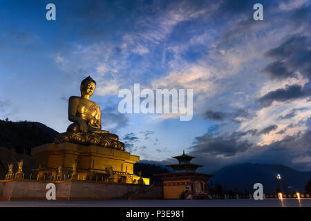 The 169 feet tall bronze buddha statue in Thimphu Bhutan Stock Photo