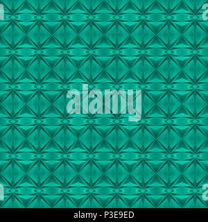 Teal-ish (Arcadia; Pantone 16-5533) seamless, tile-able geometric pattern, made from a picture of origami. Stock Vector