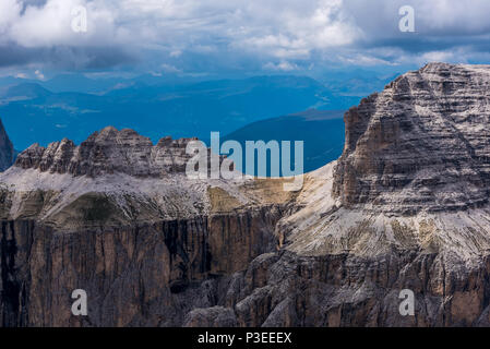 Dolomites Italy - Piz Boe Mountain Stock Photo