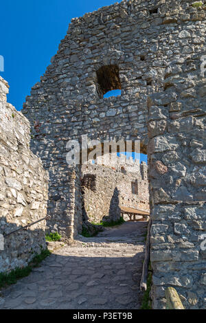 Ruins of Eisenberg Castle near Zell, Bavaria, Germany Stock Photo
