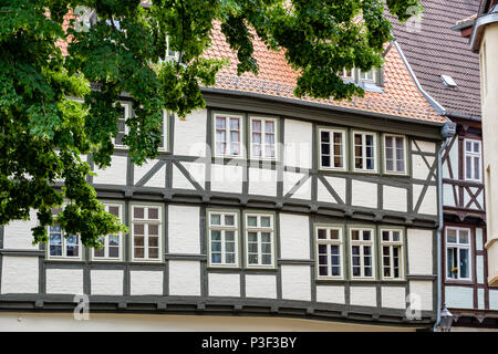 Quedlinburg historische Altstadt Stock Photo