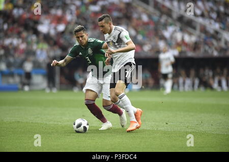 MOSCOW, RUSSIA - June 17 ,2018 World Cup  between Germany  and Mexico  at Luzhniki Stadium. Stock Photo