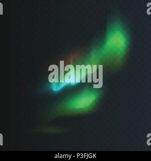 Stock vector illustration northern and polar lights Isolated on a transparent checkered background. Magnetic storms. Aurora Borealis. EPS 10 Stock Vector