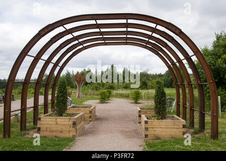 Gardens at Gedling Country Park, Nottinghamshire England UK Stock Photo