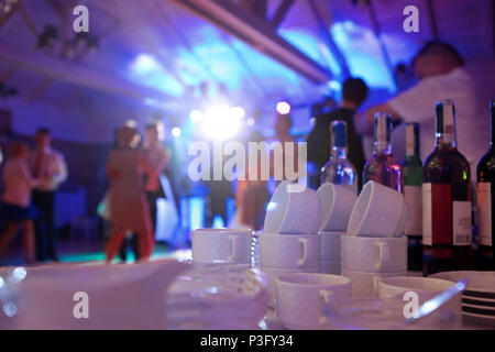 Dancing couples during party or wedding celebration Stock Photo