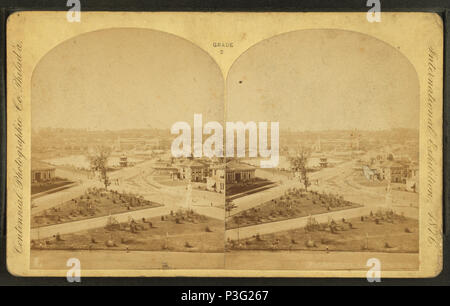 Panorama of Philadelphia and Centennial Exhibition Grounds Stock Photo ...